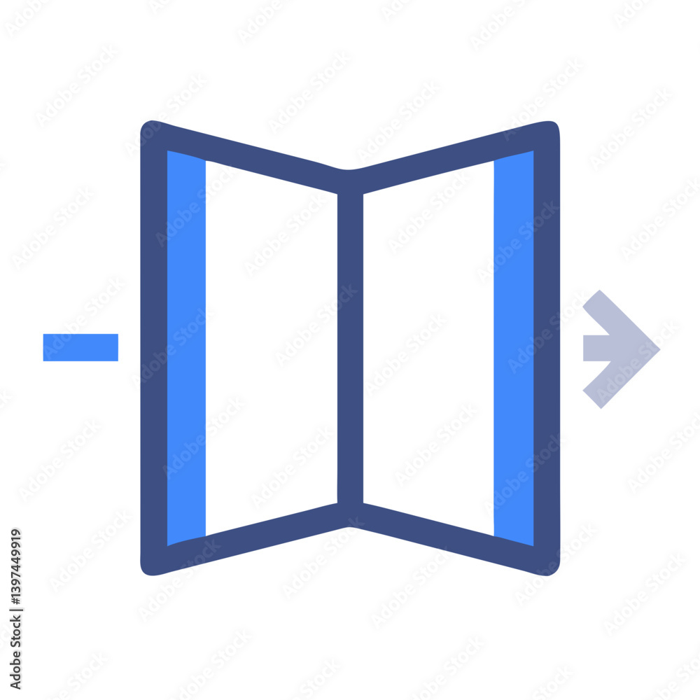 Colorful Open Flat Icon Colorful Open Flat Icon