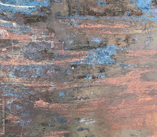 Surface texture of a metal rusty sheet. Texture or background, backdrop for banner. 