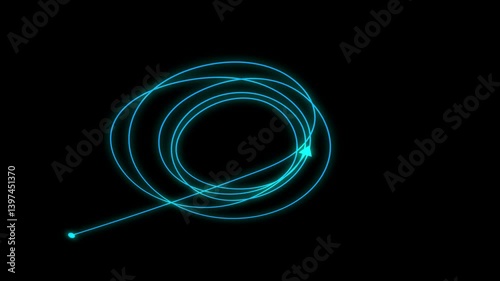 Hand drawn tangle scrawl sketch or black line like finding a solution abstract scribble shape. 4K FullHD and HD render footage animation