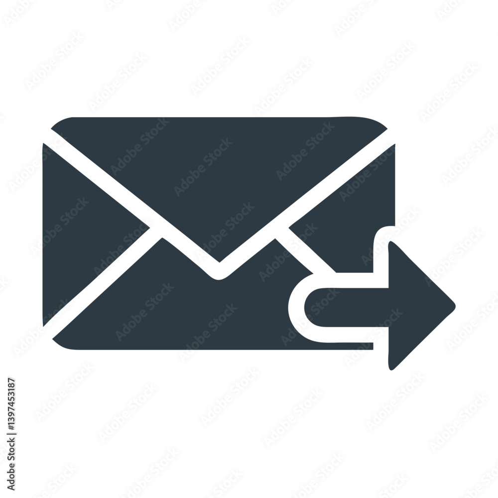 Dynamic Reply Email Flat Icon Dynamic Reply Email Flat Icon