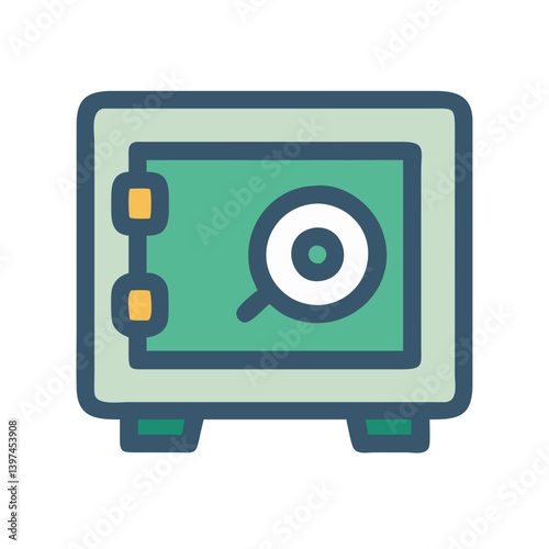  Safe Box Flat Icon