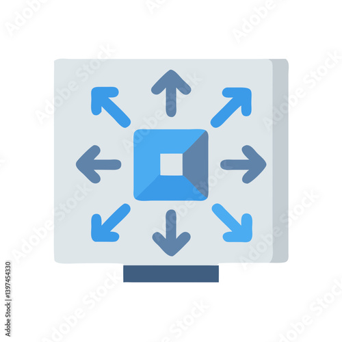  Innovative Scalability Flat Icon