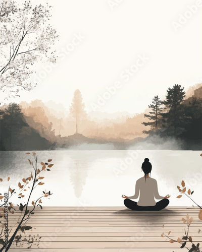 woman in calm