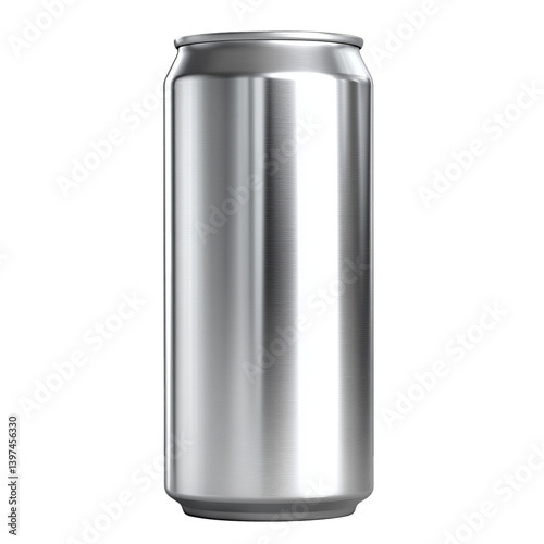 aluminum can isolated on white