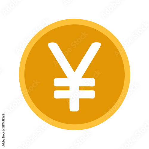  Creative Yen Sign Flat Icon