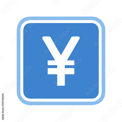  Stylish Yen Sign Flat Icon