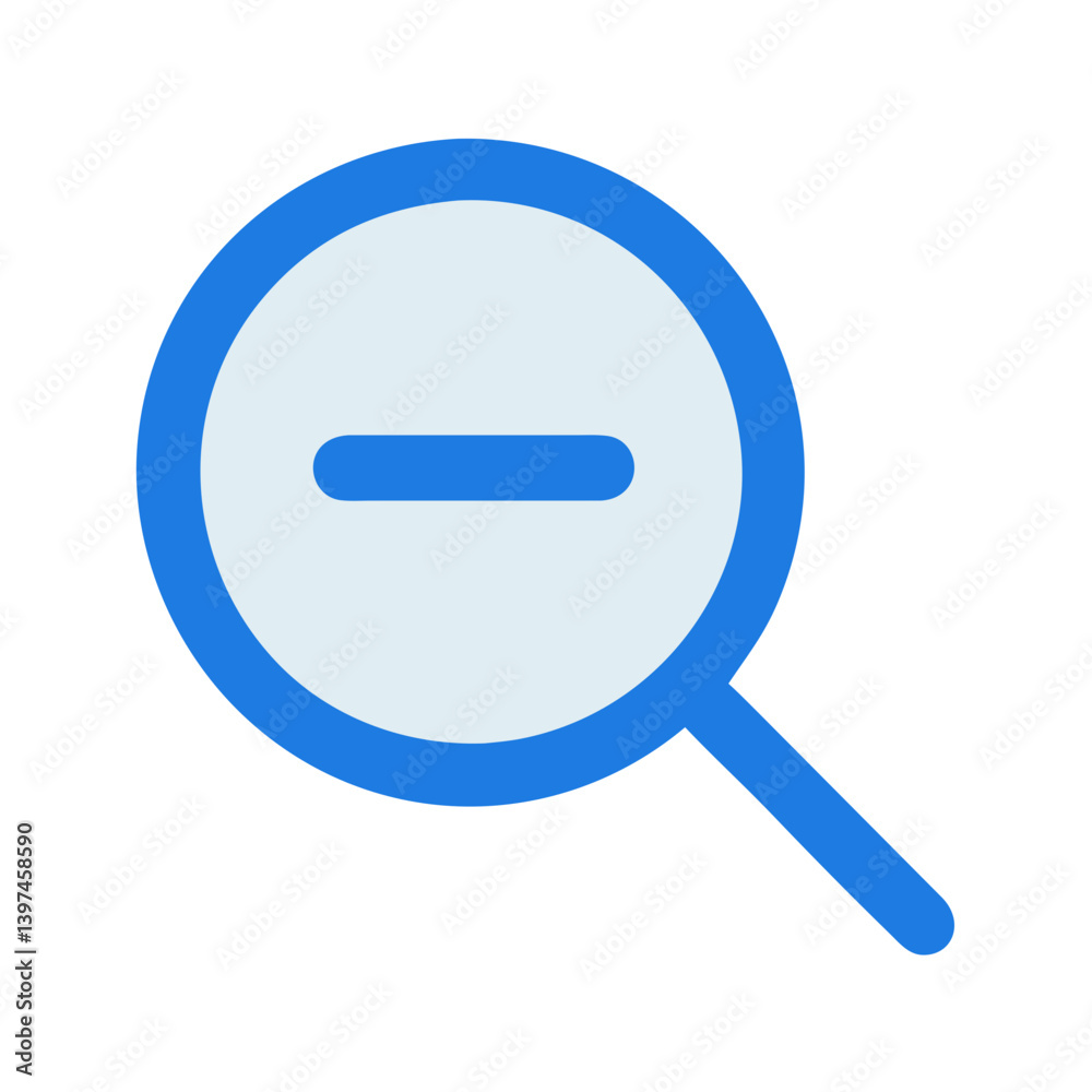 Stylish Zoom Out Flat Icon Stylish Zoom Out Flat Icon