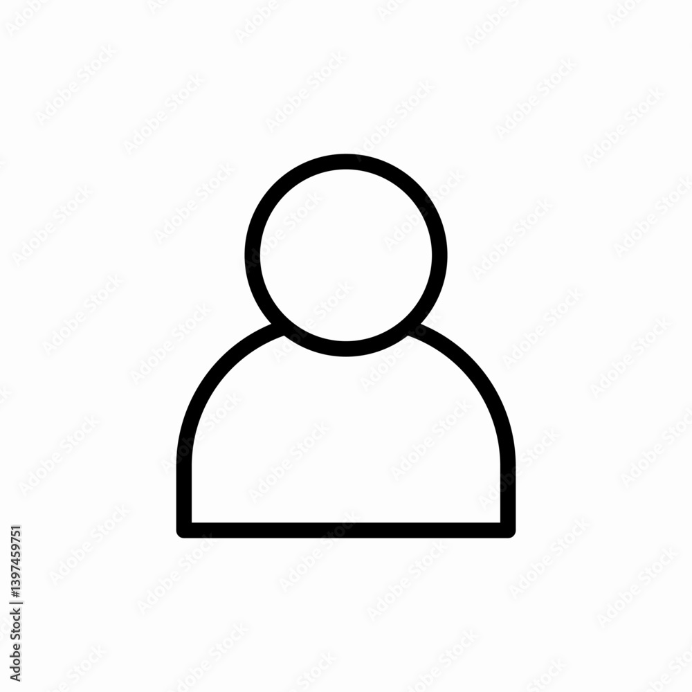 person user profile icon vector 