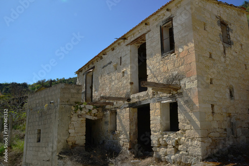 abandoned village of Theletra in Cyprus