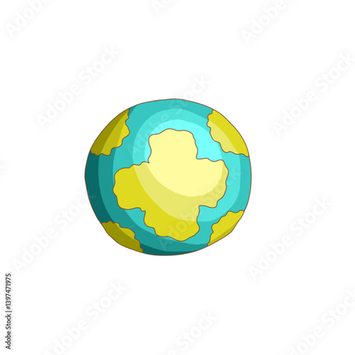 a fantasy planet with forest land and sea.