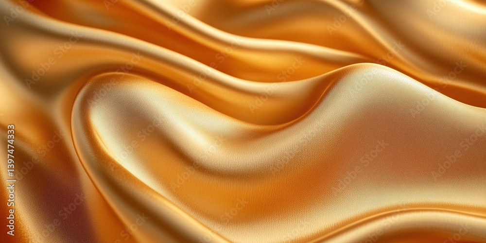 Obraz premium Abstract flowing silk fabric, luxurious elegant background, soft waves, sophisticated texture, high-fashion drape