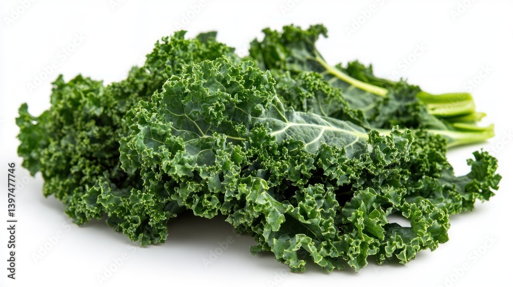 Fresh Green Kale Leaves, Healthy Eating Fresh Green Kale Leaves, Healthy Eating