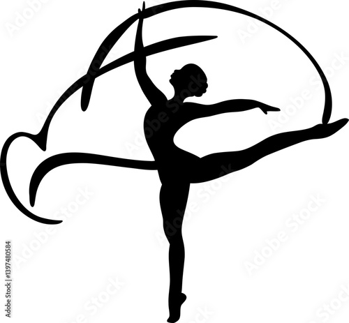 Ribbon Dance Pose