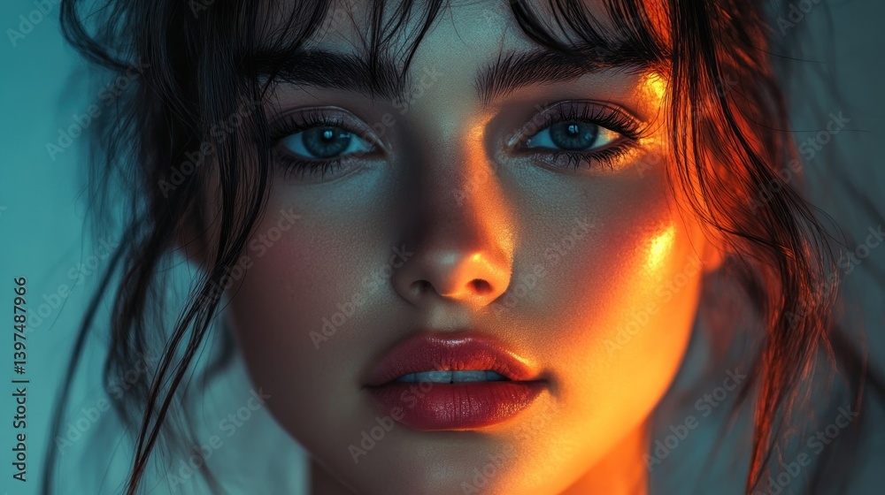 Golden Hour Beauty: A Captivating Portrait Golden Hour Beauty: A Captivating Portrait