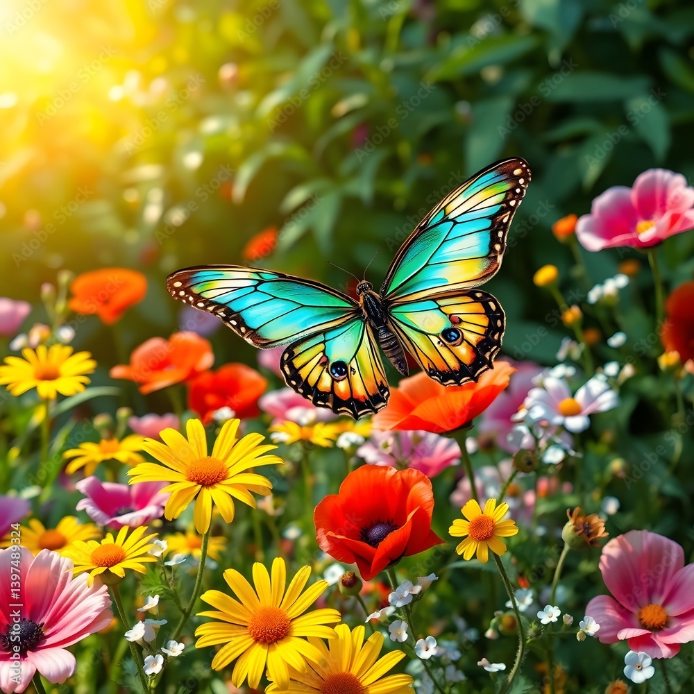 Butterfly image with beautiful nature Butterfly image with beautiful nature