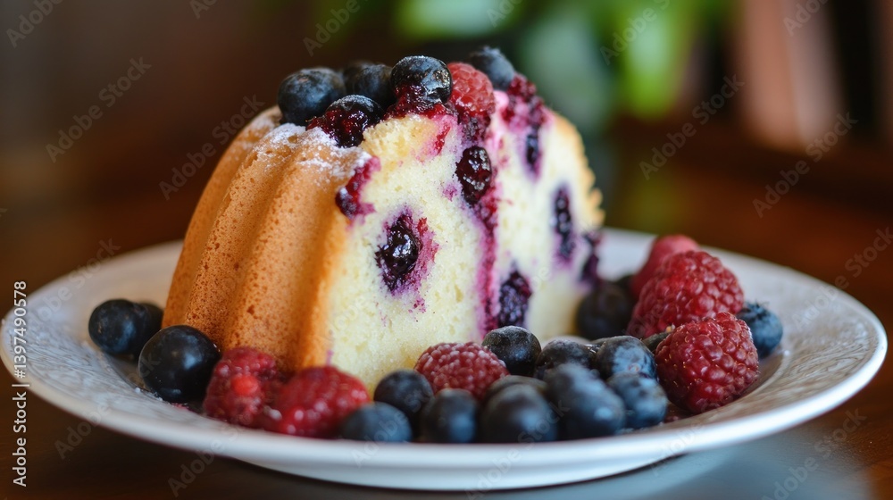 Delicious Berry Cake: A Slice of Summer's Sweetness Delicious Berry Cake: A Slice of Summer's Sweetness