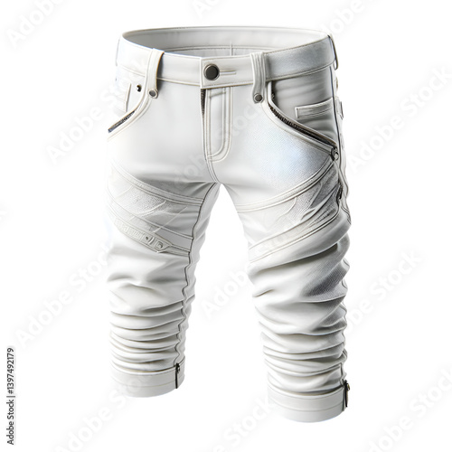 black and white pants