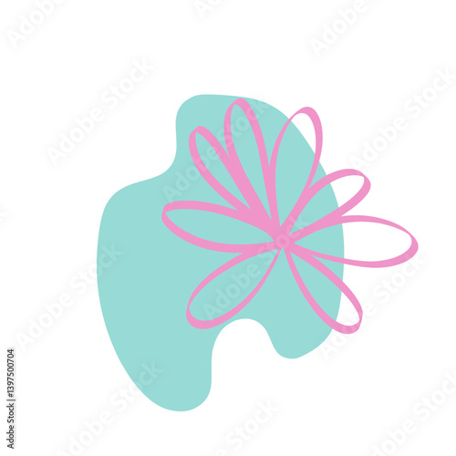 Abstract Organic Shape Elements – Colorful Modern Doodle Set