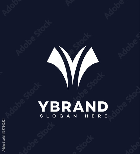 Modern Y Letter Logo Design Abstract, Minimalist, White, Vector, Elegant, Business, Symbol, Icon