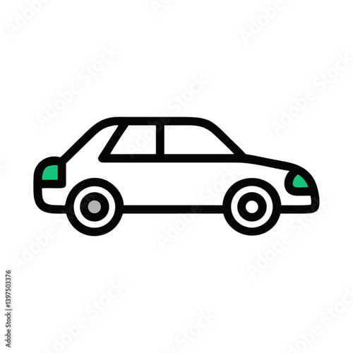 Side View Car Icon Design