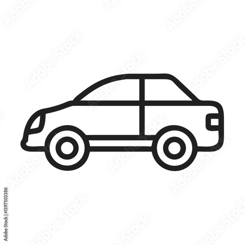 Side View Car Icon Design