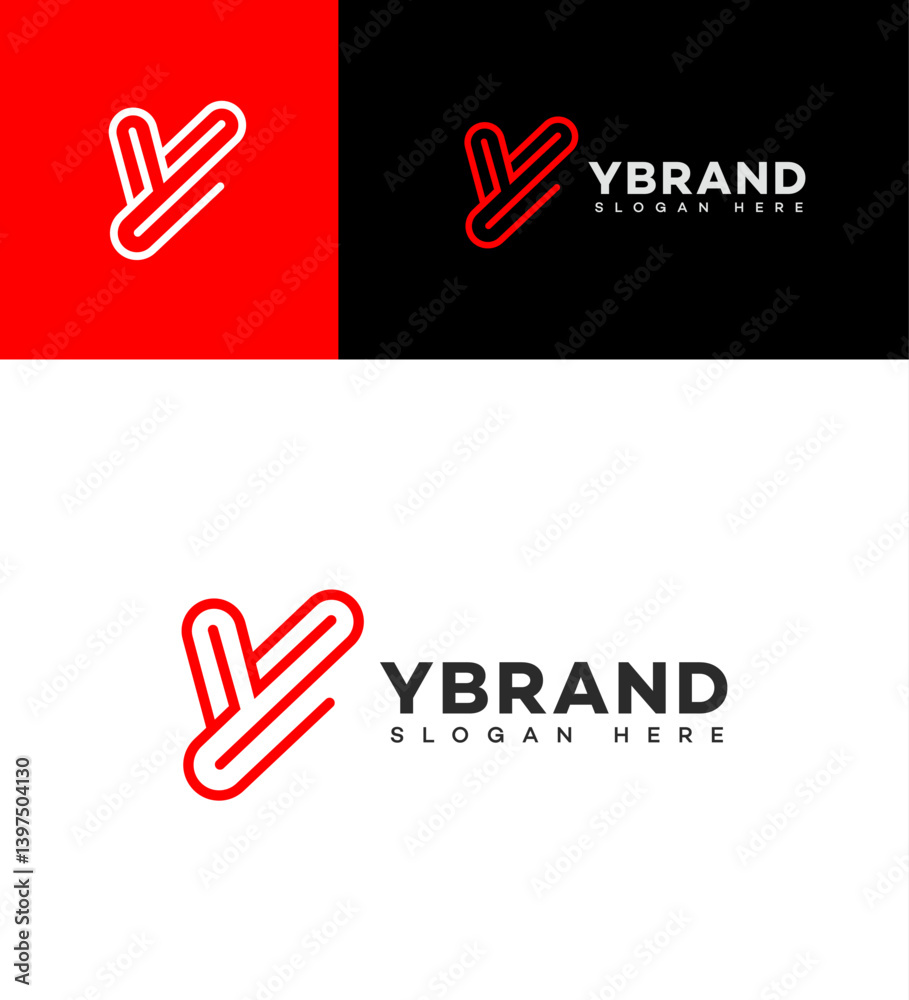 Y Brand Logo Design Red, Black, White, Minimalist, Modern, Creative, Letter Y, Line Art, Graphic Y Brand Logo Design Red, Black, White, Minimalist, Modern, Creative, Letter Y, Line Art, Graphic