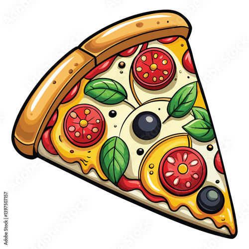 a pizza vector illustration design white background