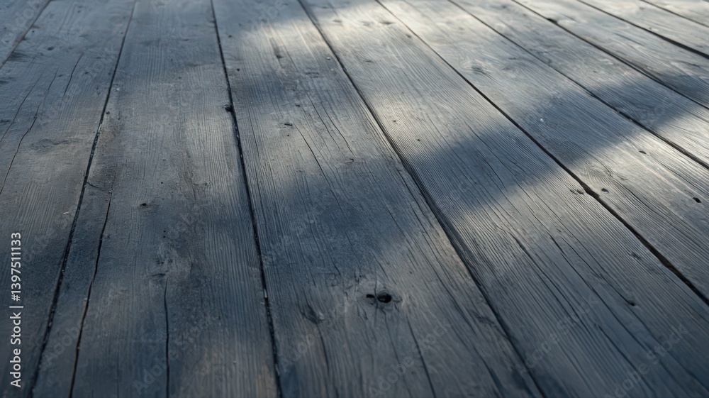Weathered Gray Wooden Planks Background Texture