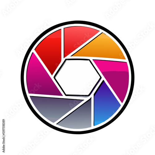 camera shutter icon, camera shutter vector illustration-simple illustration of camera shutter, perfect for camera shutter logos and icons