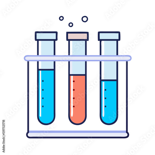 chemistry tubes icon, chemistry tubes vector illustration-simple illustration of chemistry tubes, perfect for chemistry tubes logos and icons