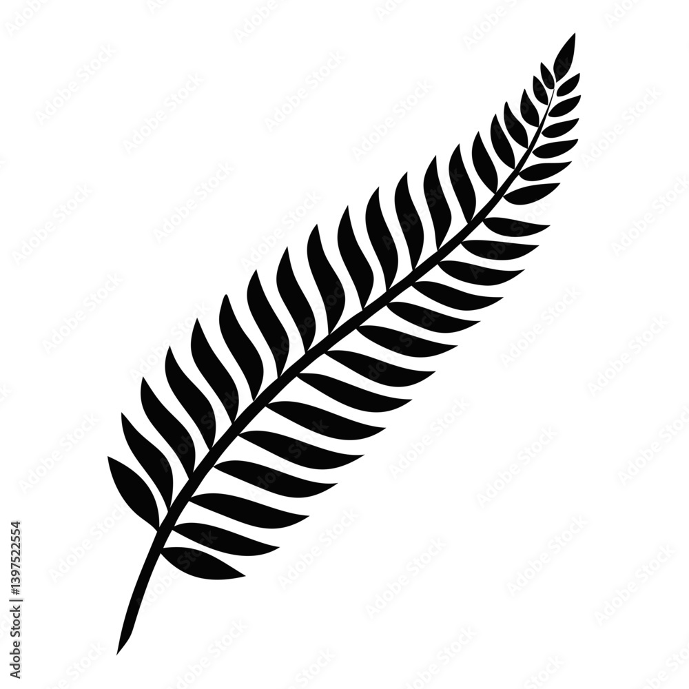 classic nz silver fern icon, classic nz silver fern vector illustration-simple illustration of classic nz silver fern, perfect for classic nz silver fern logos and icons classic nz silver fern icon, classic nz silver fern vector illustration-simple illustration of classic nz silver fern, perfect for classic nz silver fern logos and icons
