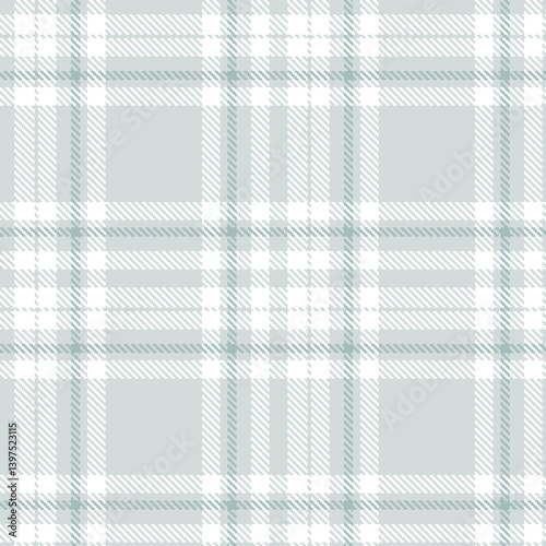 Plaid pattern seamless. Fire light grey & Metallic white Tartan Textile Design. 