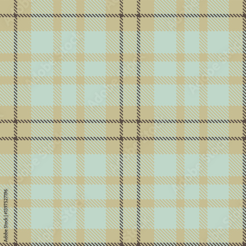 Plaid pattern seamless. Dusty putty & Pale light grey Tartan Textile Design. 