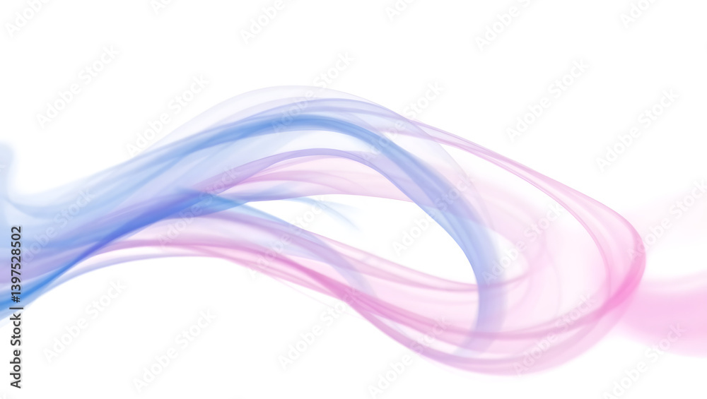 Fototapeta premium Delicate Whimsical Color Swirl Abstract Art Background