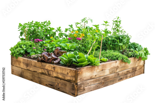 Raised Garden Beds Isolated On Transparent Background