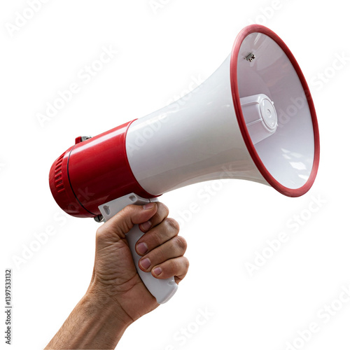hand with megaphone