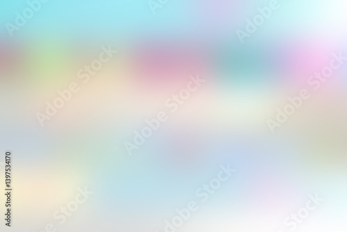 Abstract blurred multicolored pastel background. Light blue, pink, magenta blurred mixed color spots backdrop wallpaper.