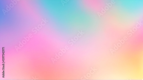 Abstract colorful background with soft pastel colors in a blurred gradient design, Generative AI