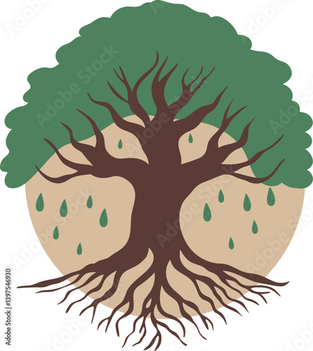 Tree with roots