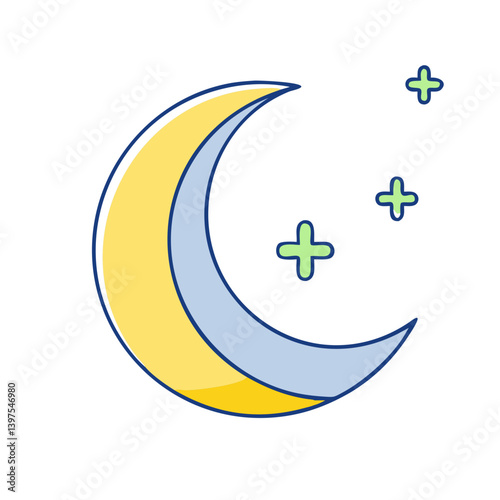 new moon icon, new moon vector illustration-simple illustration of new moon, perfect for new moon logos and icons