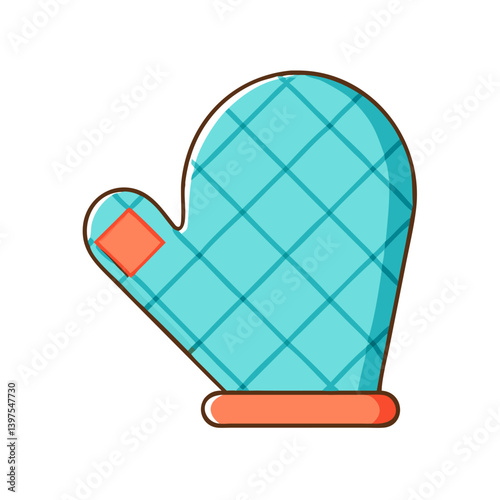 oven mitt icon, oven mitt vector illustration-simple illustration of oven mitt, perfect for oven mitt logos and icons