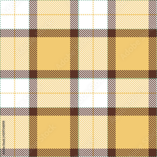 Elegant Cool dull teal & Sandy white Seamless Tartan Textile Design