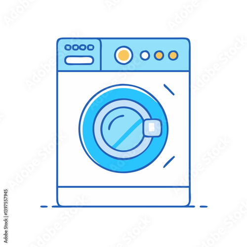 washing machine icon, washing machine vector illustration-simple illustration of washing machine, perfect for washing machine logos and icons