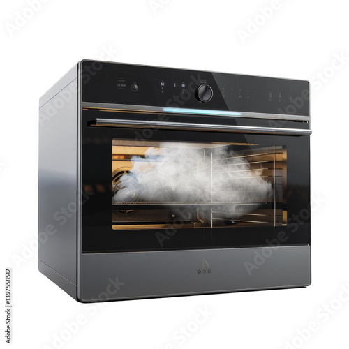 The Power of Steam: Innovative Oven Technology Isolated On Transparent Background