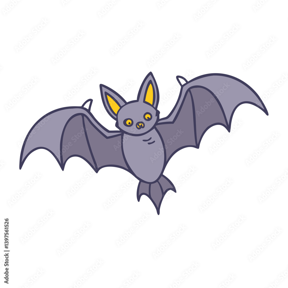 Fototapeta premium bat icon, bat vector illustration-simple illustration of bat, perfect for bat logos and icons