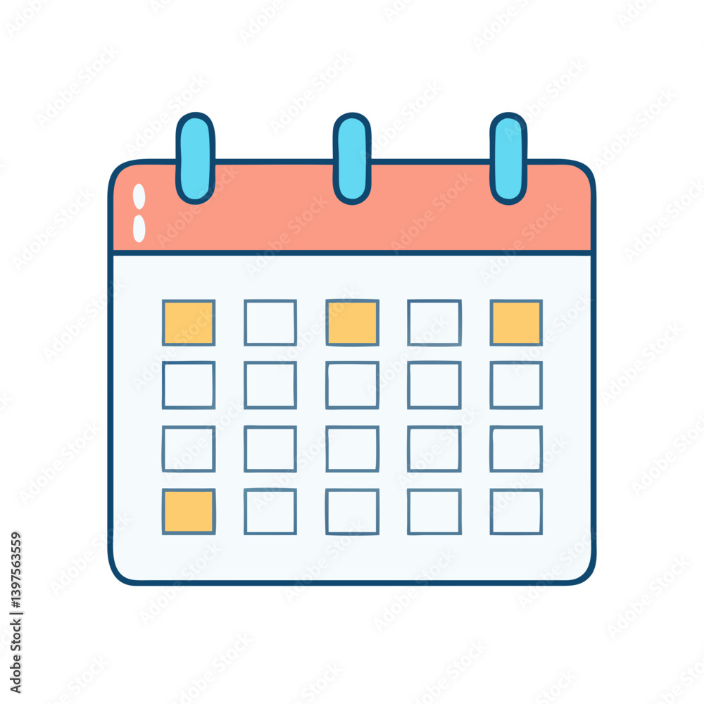 calendar icon, calendar vector illustration-simple illustration of calendar, perfect for calendar logos and icons calendar icon, calendar vector illustration-simple illustration of calendar, perfect for calendar logos and icons