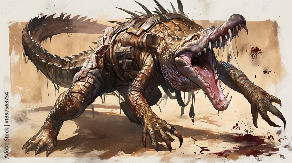Armored Crocodile Attack Armored Crocodile Attack