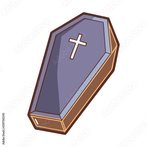 coffin icon, coffin vector illustration-simple illustration of coffin, perfect for coffin logos and icons