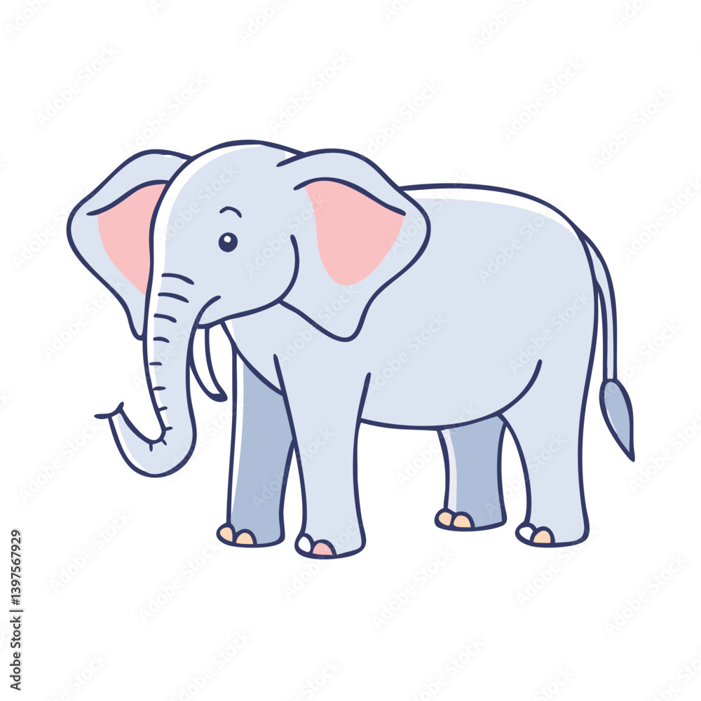 Obraz premium elephant icon, elephant vector illustration-simple illustration of elephant, perfect for elephant logos and icons