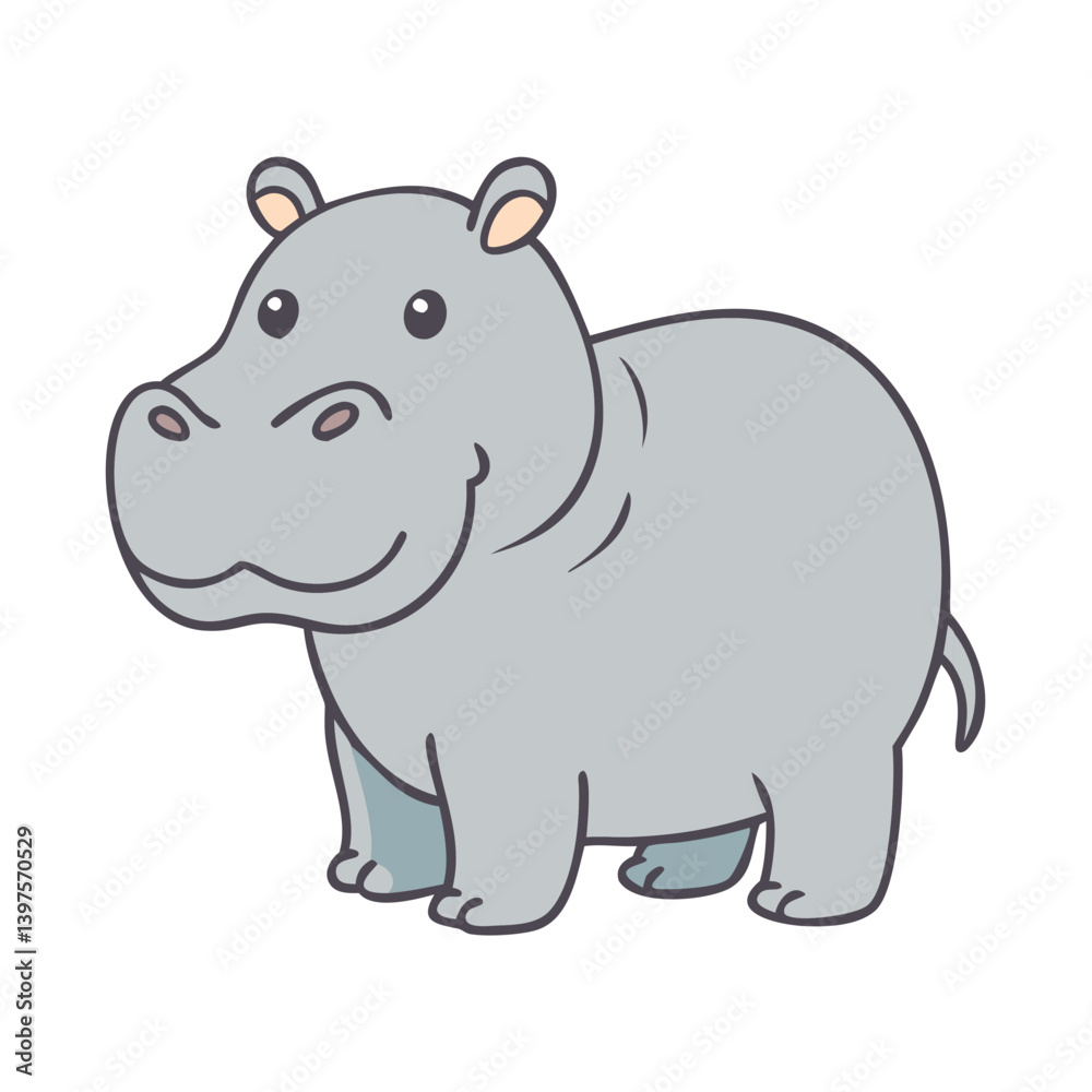 hippo icon, hippo vector illustration-simple illustration of hippo, perfect for hippo logos and icons hippo icon, hippo vector illustration-simple illustration of hippo, perfect for hippo logos and icons